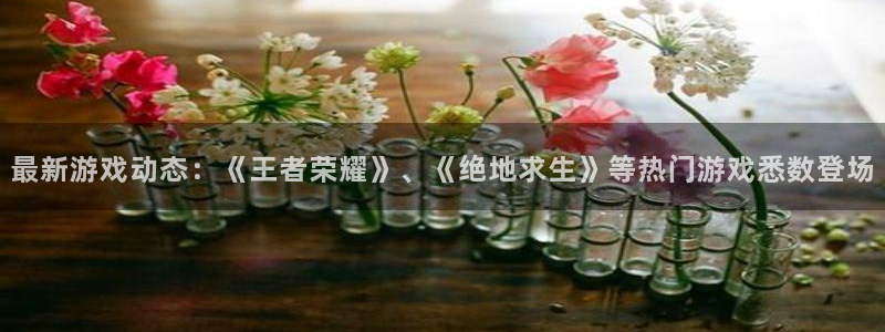 多彩娱乐注册服务条款：最新游戏动态：《王者荣耀》、《绝地求生